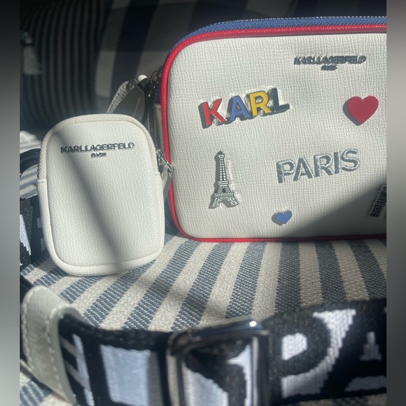 Retail:$228 KARL LAGERFELD structured camera-style crossbody bag - Picture 5 of 12